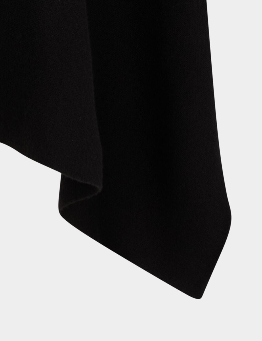 Poncho mit offenem Kragen schwarz damen