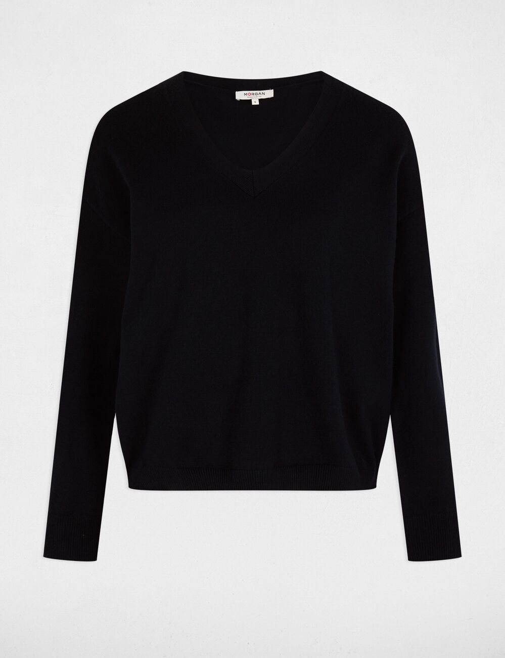 Pullover mit V-Ausschnitt marineblau damen