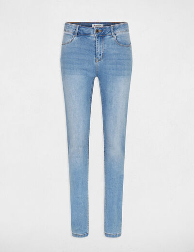 Slim Jeans in Standardgrösse gebleichtes denim damen