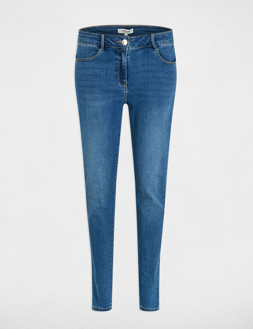Jeans slim taille standard denim stone femme
