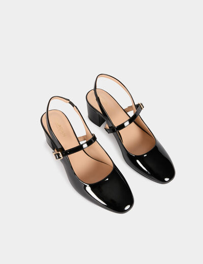 Sandalen mit Absatz schwarz damen