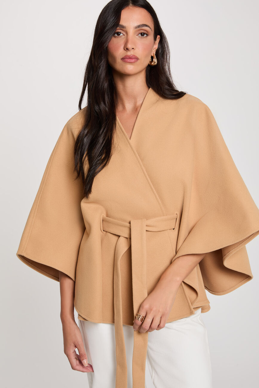 G&uuml;rtel-Cape beige damen
