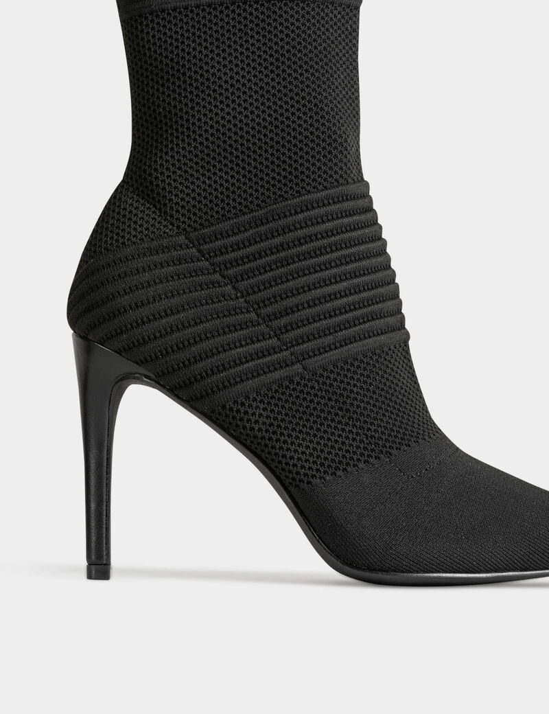 Stiefeletten mit Stiletto-Absatz schwarz damen