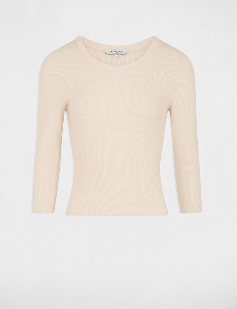 Pullover mit Rundhalsausschnitt elfenbein damen