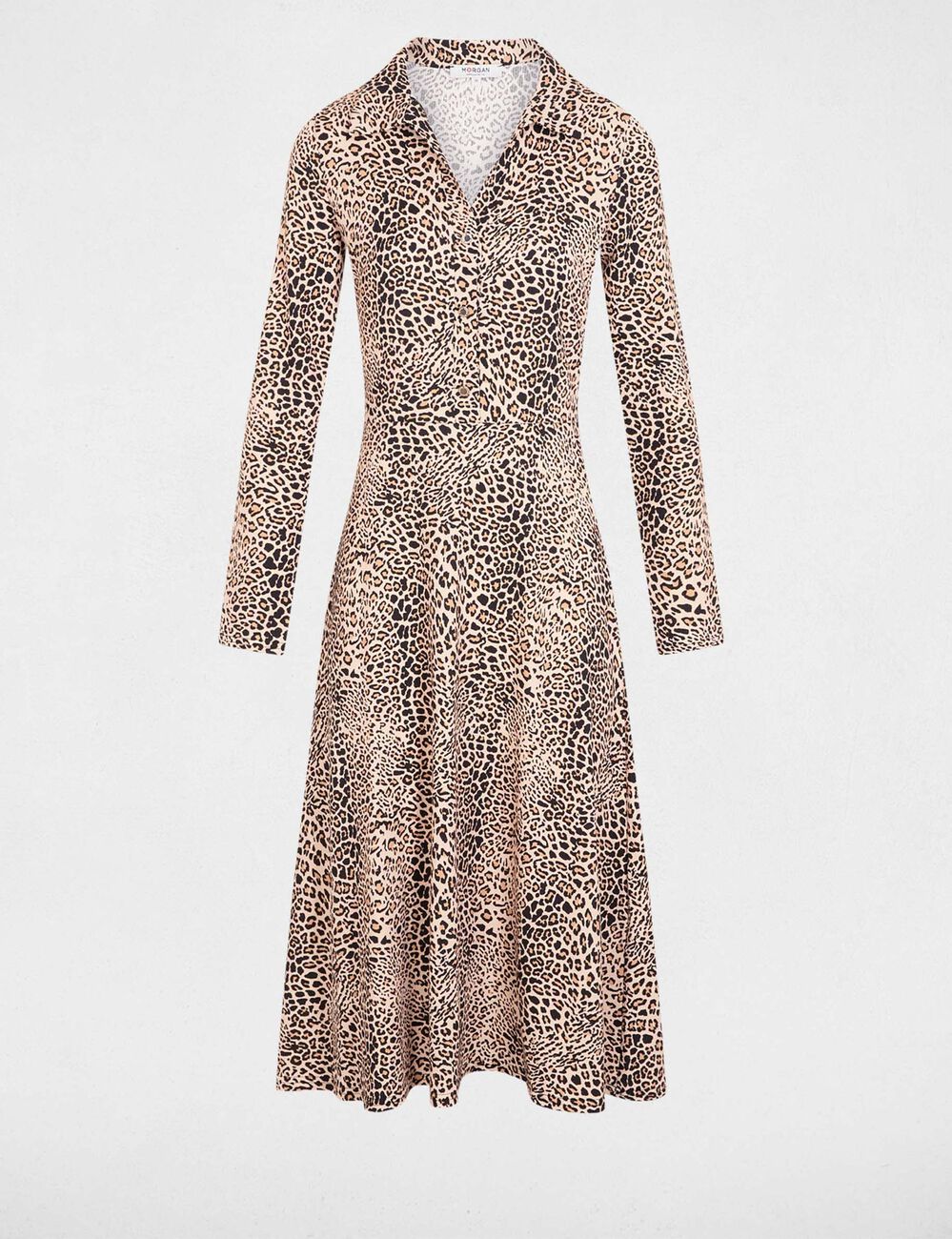 Robe chemise imprim&eacute;e multicolore femme