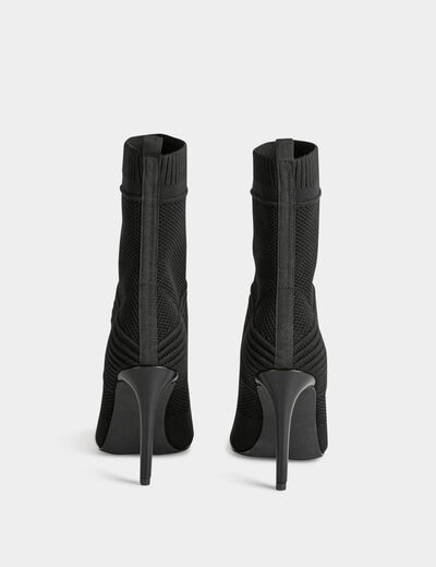 Stiefeletten mit Stiletto-Absatz schwarz damen