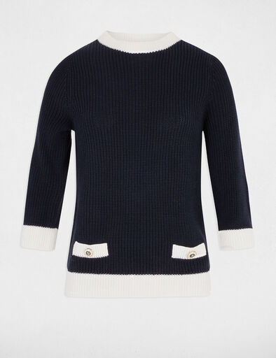 pull manches longues bleu marine femme Pull manches longues bleu marine femme