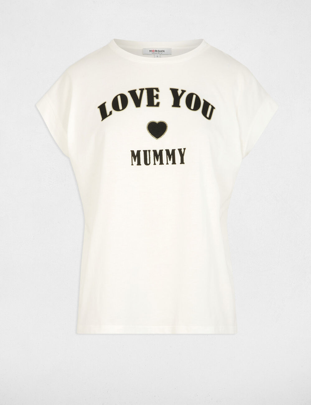 T-shirt mit Aufschrift weiss damen
