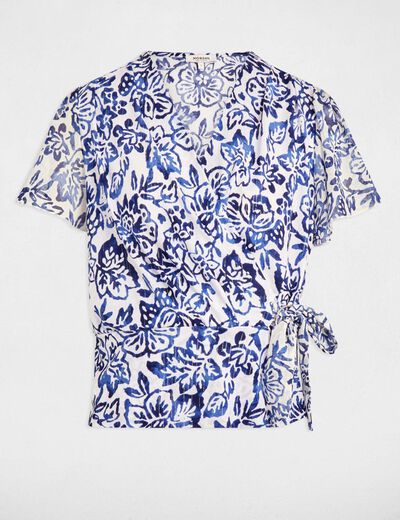 T-shirt mit kurzen Ärmeln mehrfarbig damen