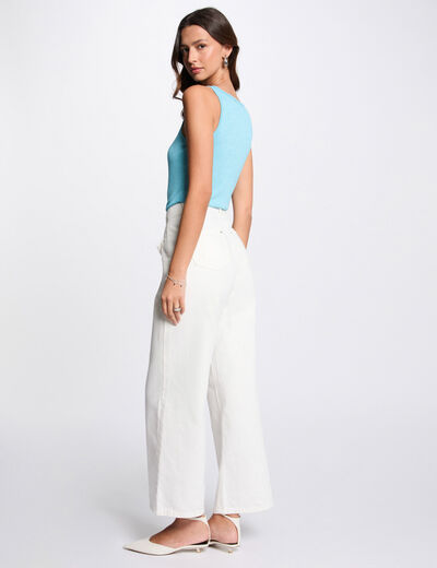 Ärmelloses Tanktop himmelblau damen