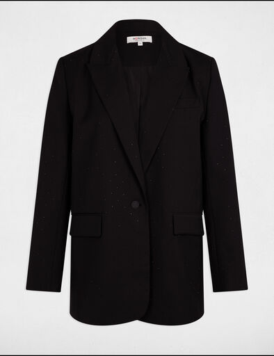 langer blazer mit pailletten schwarz damen Langer Blazer mit Pailletten schwarz damen