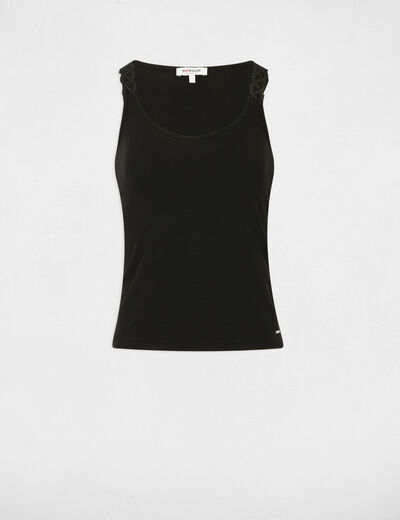 Ärmelloses Top schwarz damen