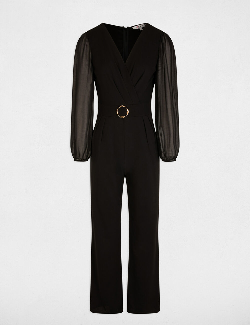 Wickeloverall schwarz damen