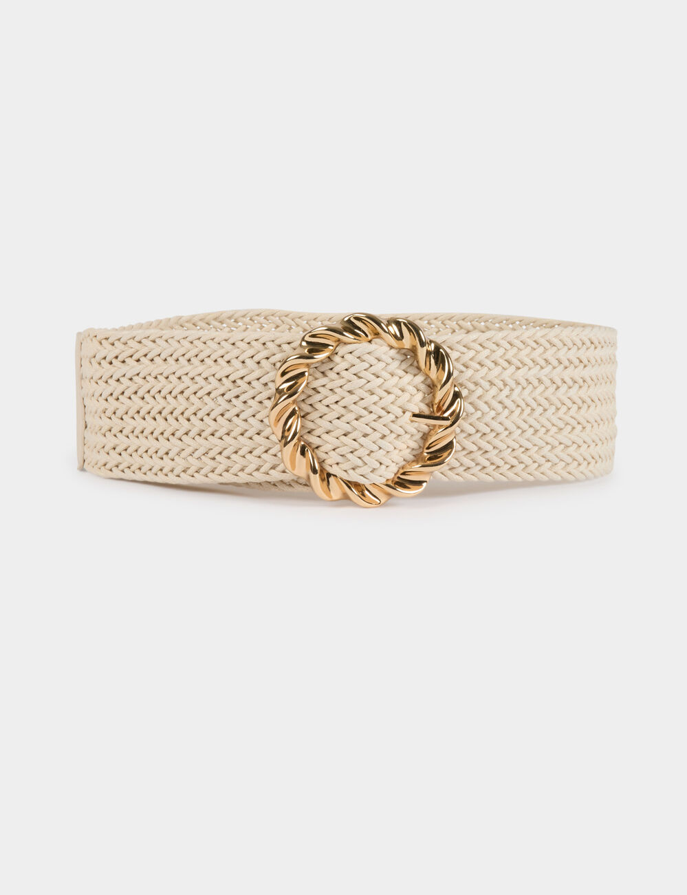 Ceinture tress�e ivoire femme