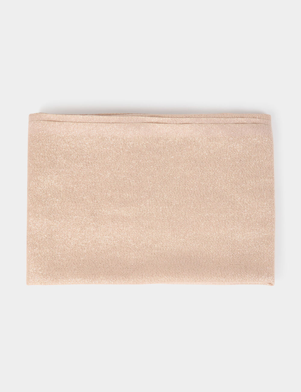 Schal mit metallisierten Fäden beige damen
