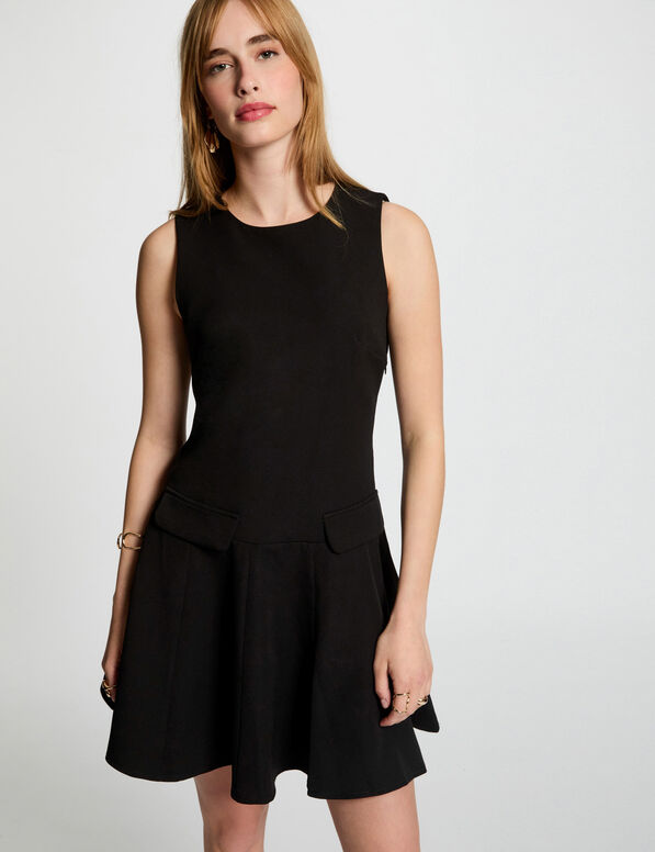 robe courte trapeze noir femme Robe courte trapèze noir femme