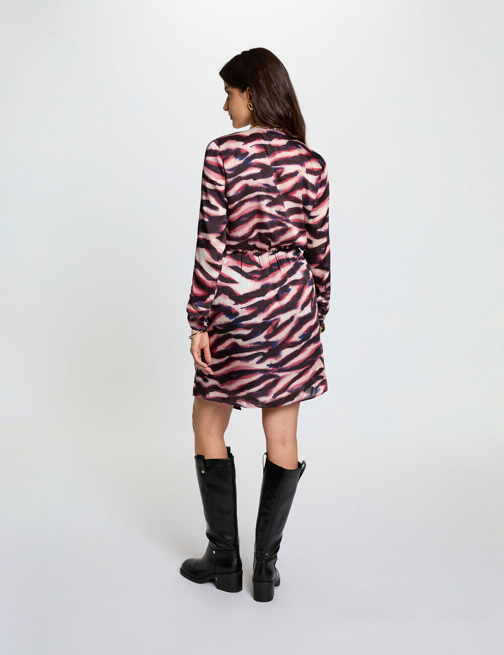 Wickelkleid kurz mehrfarbig damen