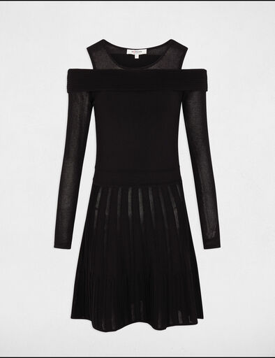 kurzes gestricktes trapez kleid schwarz damen Kurzes, gestricktes Trapez-Kleid schwarz damen