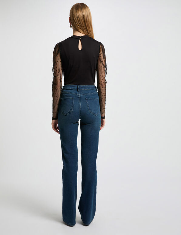 t shirt manches longues noir femme T-shirt manches longues noir femme