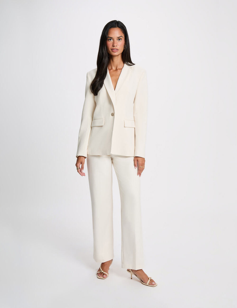 Veste blazer creme femme