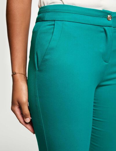 Zigarettenhose 7/8-Länge türkisblau damen