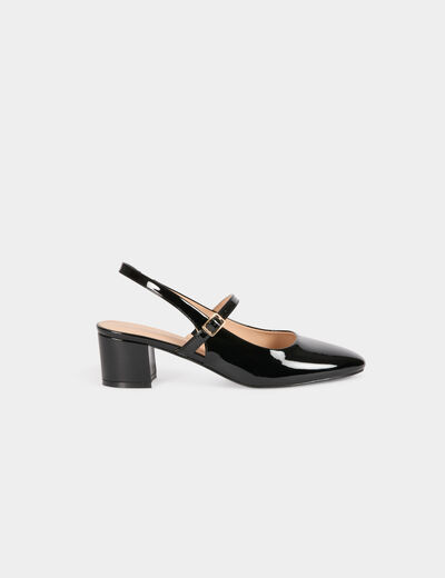 Sandalen mit Absatz schwarz damen