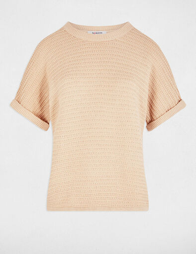 kurzarm pullover beige damen Kurzarm-Pullover beige damen