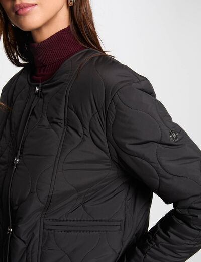 Doudoune courte noir femme