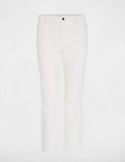 Slim-Jeans, kurz geschnitten weiss damen