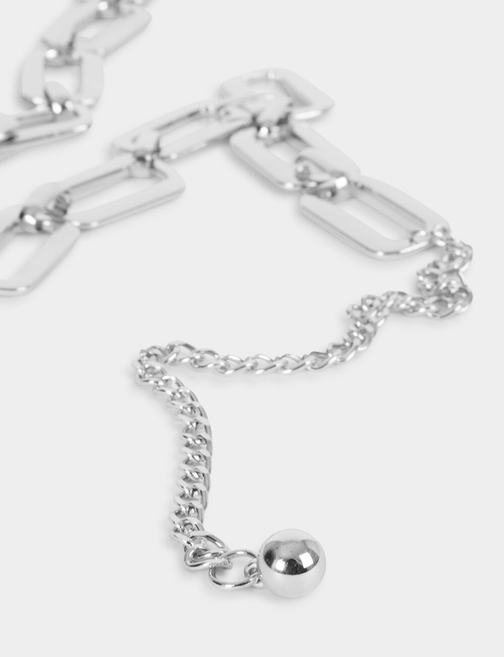 Ceinture cha&icirc;ne couleur argent femme