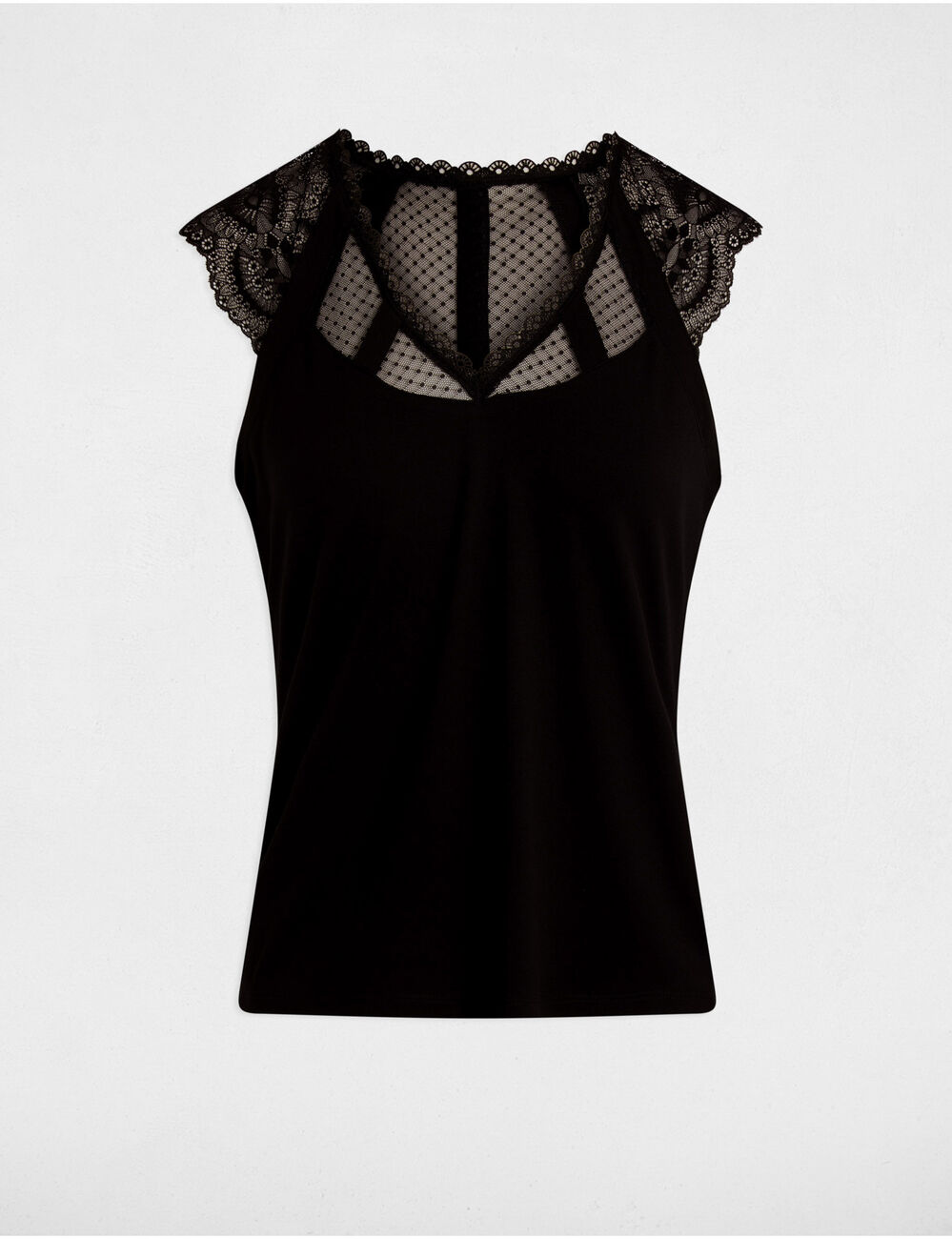 T-shirt manches courtes noir femme