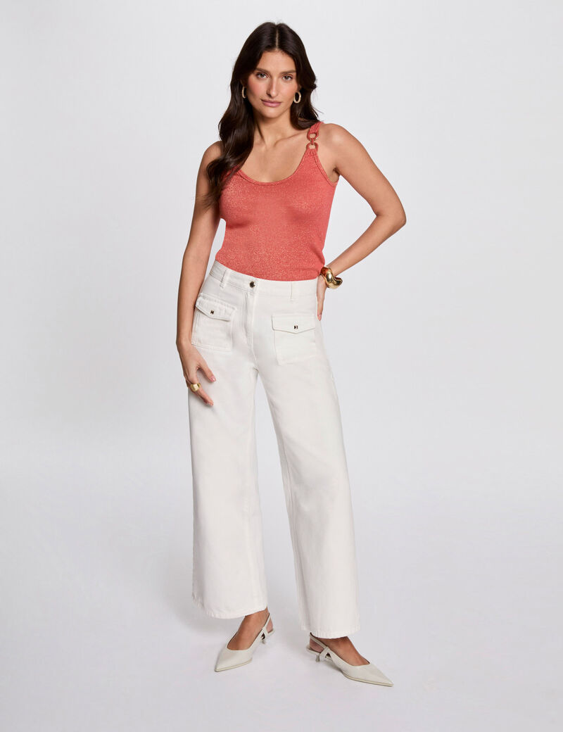 Ärmelloses Tanktop dunkelorange damen