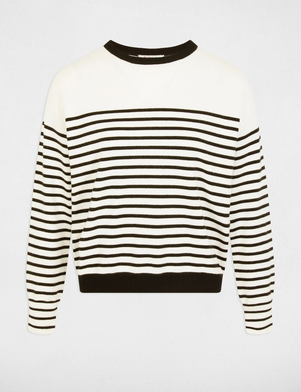 Gestreifter Pullover weiss damen