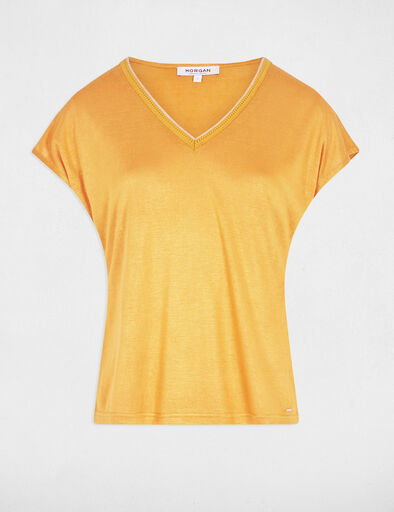 kurzarm t shirt senfgelb damen Kurzarm-T-Shirt senfgelb damen