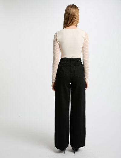 Weite Jeans schwarz damen