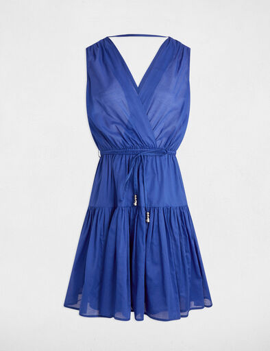 robe courte evasee bleu electrique femme Robe courte évasée bleu electrique femme
