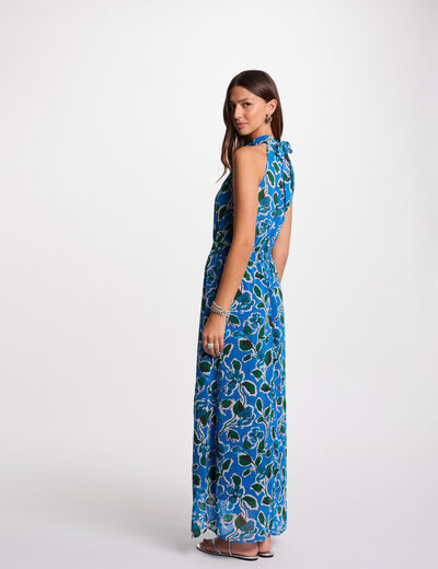Bedrucktes ausgestelltes Maxikleid mehrfarbig damen
