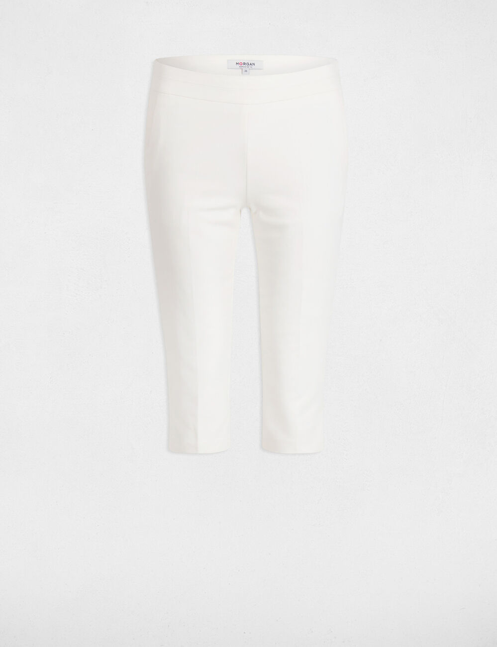 Slim-Fit-Caprihose weiss damen