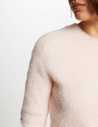 Kurzarm-Pullover rosa damen