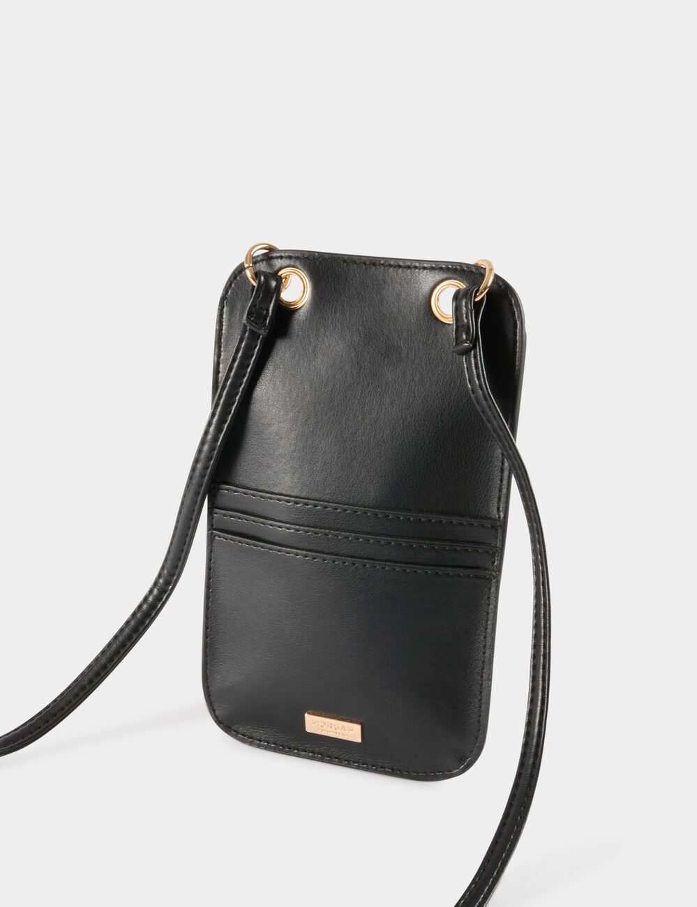 Pochette boucle coeur noir femme