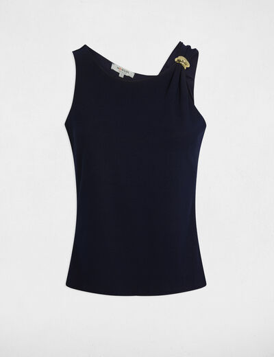 Ärmelloses Tanktop marineblau damen