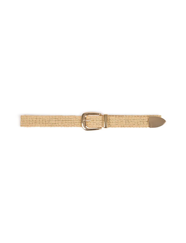 Geflochtener Gürtel beige damen