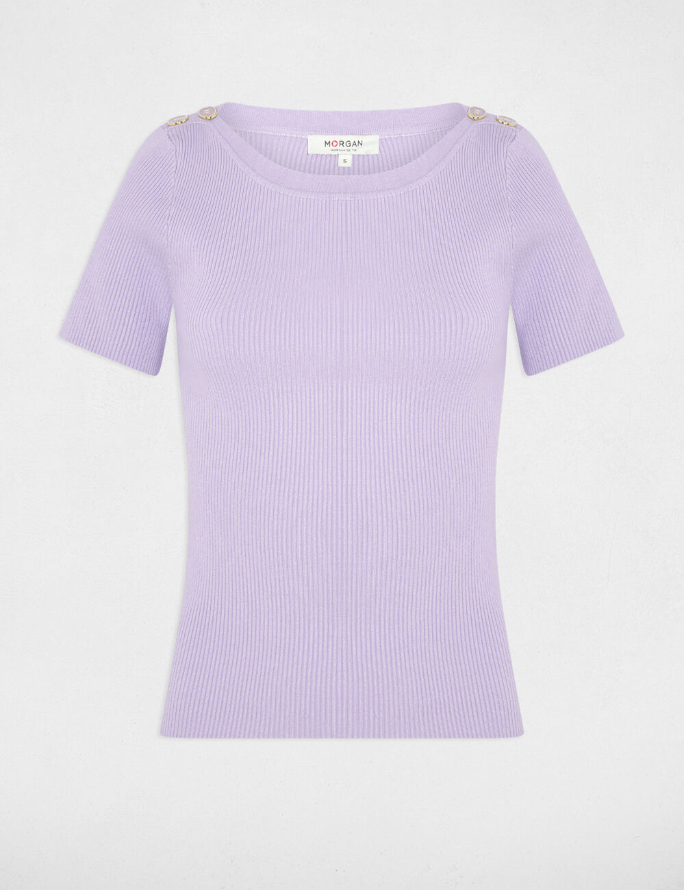 Pullover mit U-Boot-Ausschnitt mauve damen