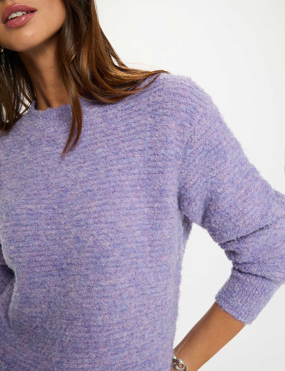 Kurz geschnittener Pullover mit Rundhals parma damen