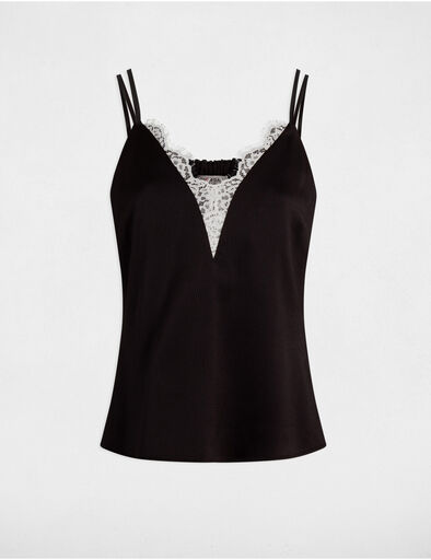 top mit dunnen tragern schwarz damen Top mit dünnen Trägern schwarz damen