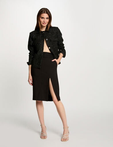 jupe crayon taille dentelle noir femme Jupe crayon taille dentelle noir femme