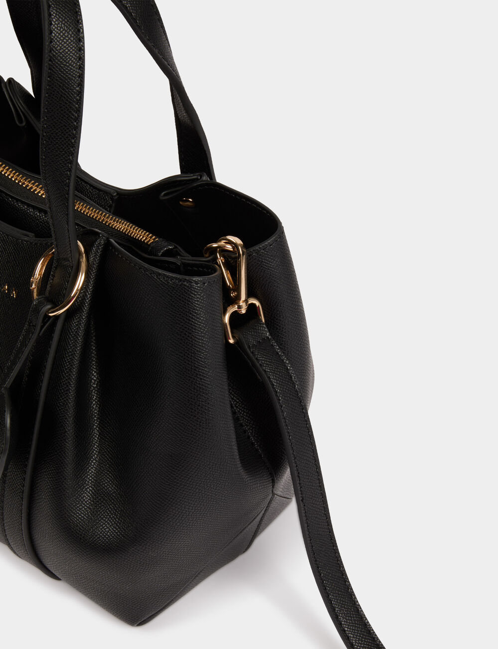 Sac cabas similicuir noir femme