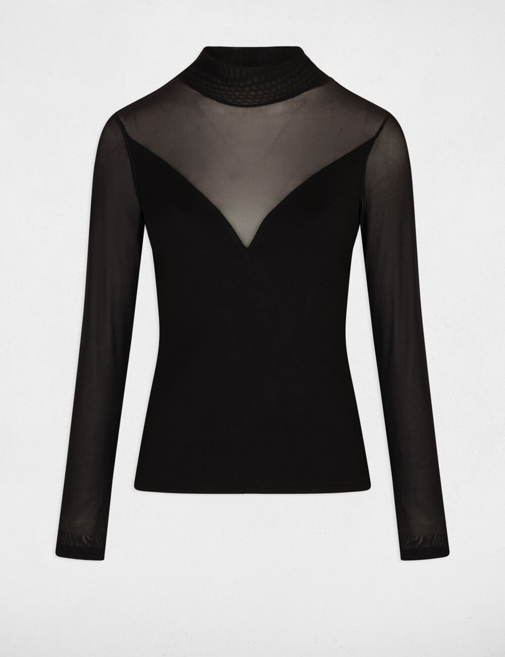 T-shirt manches longues noir femme
