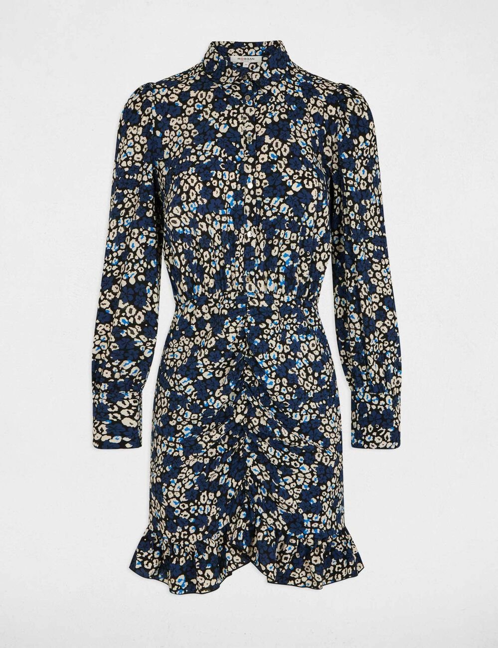 Flie&szlig;endes kurzes Kleid mehrfarbig damen