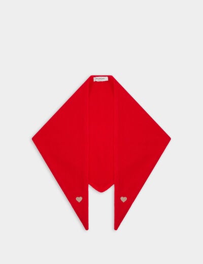 &Eacute;charpe brod&eacute;e rouge femme